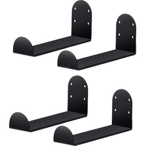 Support de rangement pour tapis de yoga (lot de 4), support mural pour appareils de fitness, support pour snowboard, support mural pour planche de surf et paddle, fixation par vis.