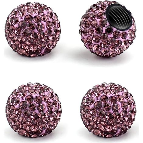 Crystal Diamond Car Tire Decoration Dust Door Cap Cap (1/5)