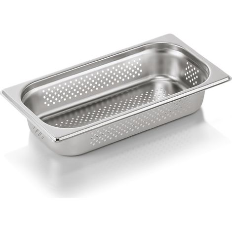 Bac inox perforé fond et côtés GN 1/3 H 65 mm 2,5 ltr GN CORE - Was Germany (1/2)