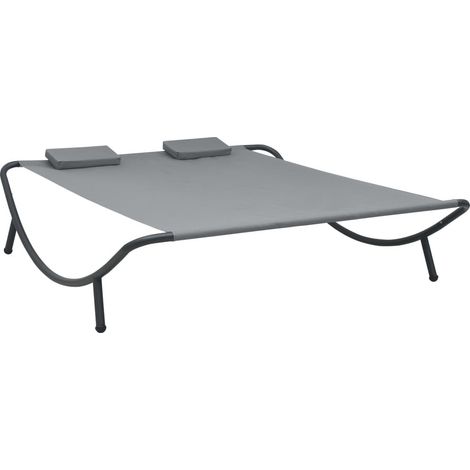 Chaise longue d'extérieur Tissu Anthracite (1/5)
