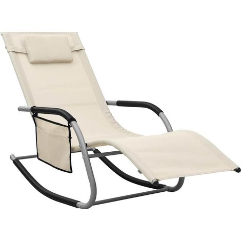 Maison Exclusive - Lettini Prendisole in Textilene 2 pz Crema e Grigio (1/5)