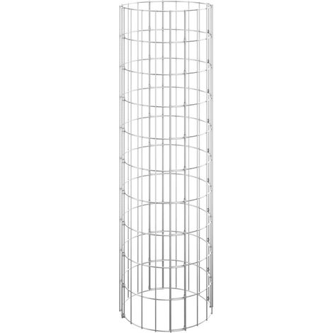 Maison Exclusive - Gabionen-Säule Rund Verzinkter Stahl Ø30x100 c (1/5)