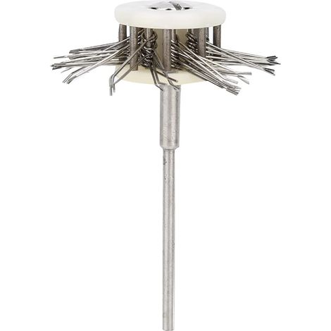 Brosse métallique mate texturante pour fabrication de bijoux avec manche (1/5)