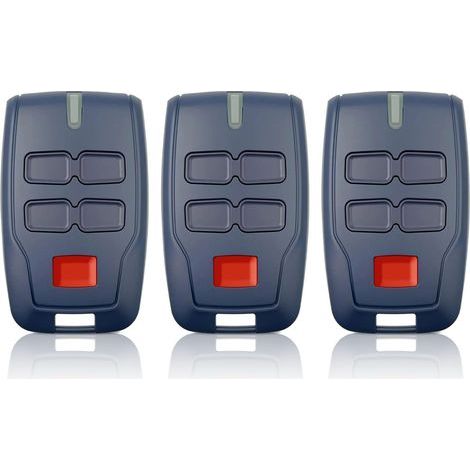 3 x Remote Control for Gate BFT MITTO B RCB4,433.92Mhz 4 Buttons 4 Channels Blue Rolling Code for Rolling BFT MITTO B RCB04 R1 CLEAR ICE RCB02 VINEYARD (1/4)