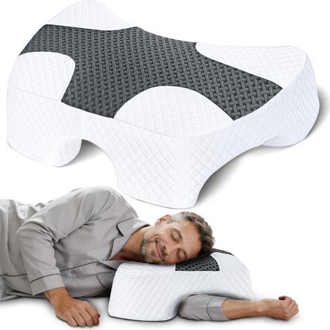 Oreiller Latéral avec Trou pour Bras, Coussin Memoire Forme (1/5)