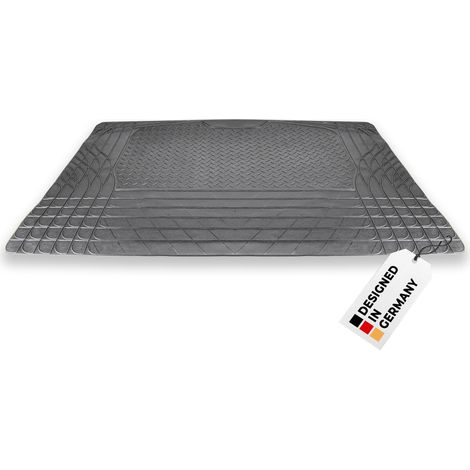 alca® Kofferraummatte Gummi 120x80 cm I zuschneidbar I rutschfest I Schutzmatte für Kofferraum I schwarz I für PKW, SUV, Kombi I schützt vor Nässe, Schmutz und Unterbodenschäden