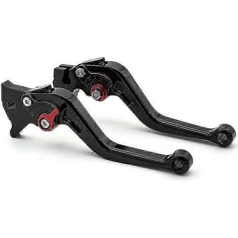 Convient pour Honda Fury VTX1300 CX 2009-2018, levier de frein et d'embrayage réglable en aluminium CNC, accessoire de poignée de moto (court, noir) (1/5)