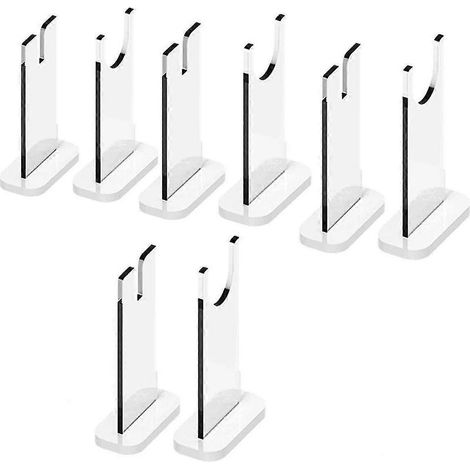 Présentoir à couteaux (lot de 4), porte-couteaux de collection en acrylique, porte-couteau individuel pour la décoration intérieure (fond blanc) (1/5)