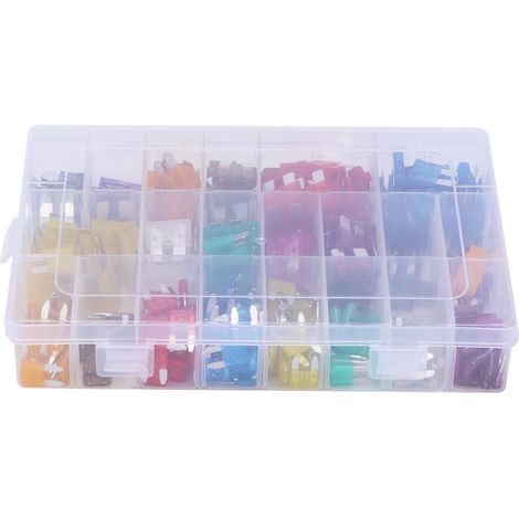 Packung mit 300 Flachsicherungen, 2-40 A, klein/mittel, mit Auszieher, für Autos, Boote, LKWs (1/5)