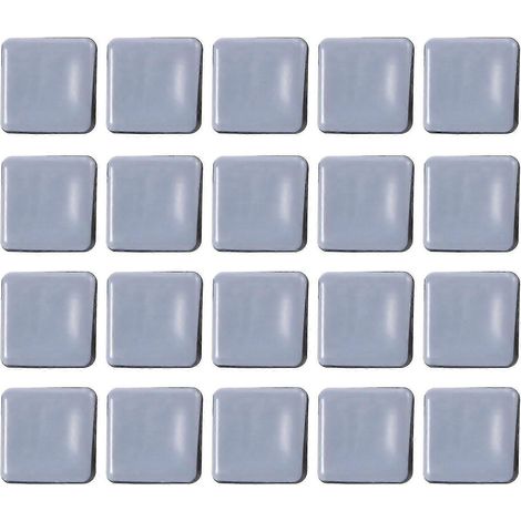Lot de 20 patins de chaise en PTFE, antidérapants et faciles à déplacer, avec pieds cloutés pour une protection optimale des surfaces dures. (1/5)