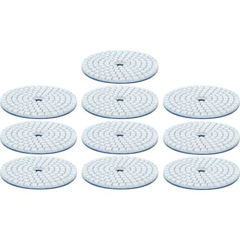 10 Stück 3-Zoll-Diamant-Nasspolierpads, weiche Schleifscheiben, Polierzubehör für Granit und Marmor, Körnung 50 (1/5)