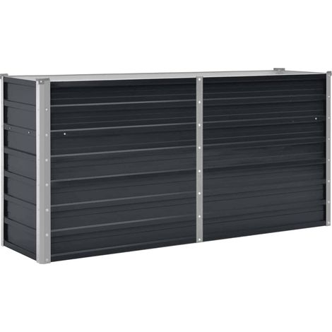 Jardinière,Lit surélevé de jardin Anthracite 160x40x77 cm Acier galvanisé CFW42385 (1/5)