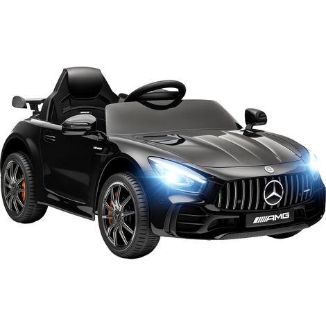 Elektro-Kinderauto, Mercedes, 3-5 km/h, Fernbedienung, Licht & Musik, Schwarz