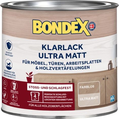BONDEX Klarlack Ultra Matt Farblos 0,25 L - 474080 (1/3)