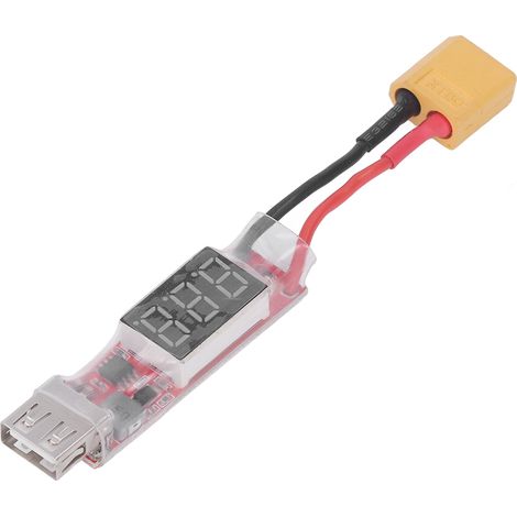 Convertisseur de Charge USB pour Batteries Lipo 2‑6S, Adaptateur XT60 avec Protection de Tension pour Téléphone Portable (1/5)