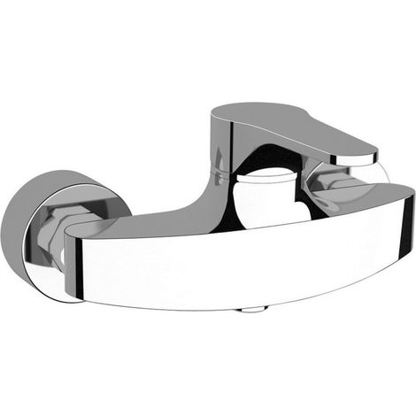 Miscelatore doccia esterno in ottone cromo di Rubinetterie Mariani Linea Surf (1/2)