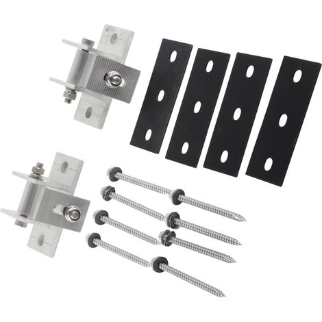 Montageklemmset für Solarmodule aus Aluminiumlegierung, einfach zu montieren, für Blechdächer (1/5)