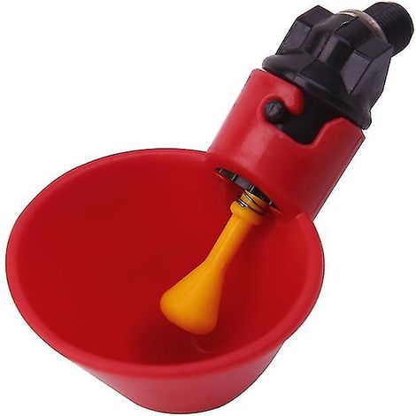 Abreuvoir à remplissage automatique pour volailles, filetage de 7,6 cm (3 pouces), compatible avec la plupart des réservoirs d'eau. (1/4)