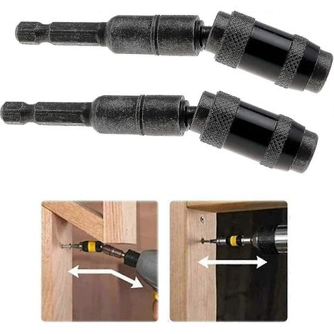 Set mit 2 magnetischen Bithaltern, 20°-Sechskantschaft-Magnetschraubendreherbits Battqx (1/3)