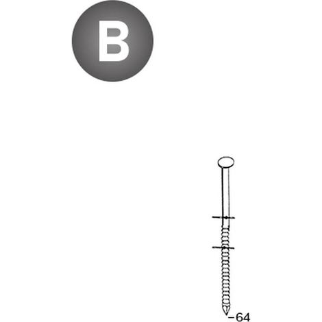 7 200 Pointes Annelées 16° (Coil) - 2.5/2.7x64 mm - D-Work (1/4)