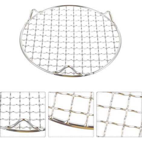 Grille de barbecue en acier inoxydable avec grille métallique, idéale pour le camping et les voyages. (1/5)