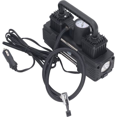 Compresseur de gonflage pneu 12V, pompe à air voiture 150PSI, gonfleur haute pression avec lampe LED, accessoire auto portable (1/5)