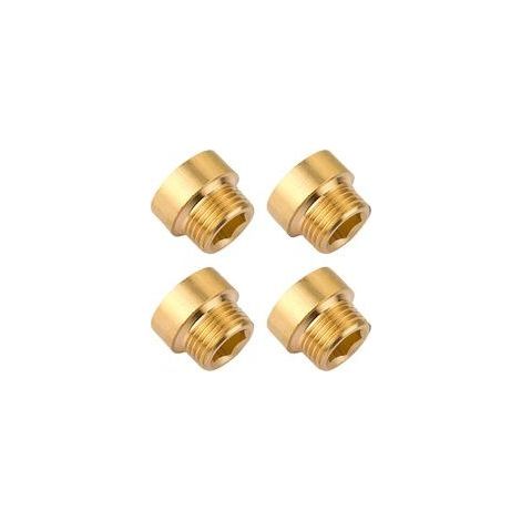 Messing-Wasserhahnverlängerung G1/2" x 10 mm, praktischer Gewindeadapter, 4-teilig für einfache Verbindung (1/4)