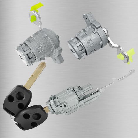 Compatible with Honda full car lock cylinders, CRV full car locks, 2 door lock cylinders, ignition locks, 3-hole key car parts (1/4)