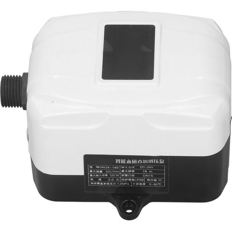 Surpresseur domestique 24 V CC 120 W, surpresseur automatique pour douche, contrôle du débit d'eau, prise 100-240 V, prise européenne (1/5)