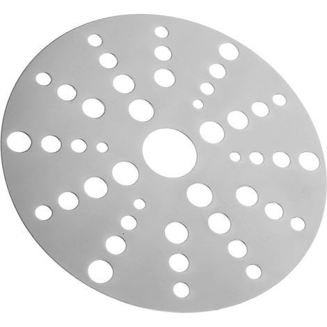 Wärmeleitplatte aus Edelstahl, Konverterscheibe für Induktionskochfelder – 18,00 x 18,00 x 0,20 cm – Silber (1/4)