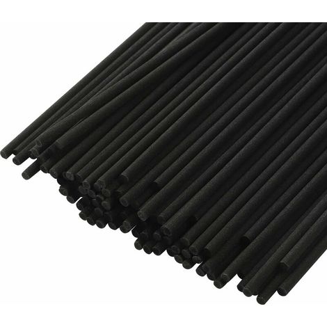 royaluxe -Bâtonnet diffuseur de parfum, 250 pièces, bâtonnet diffuseur d'arômes en fibre pour huiles essentielles pour la maison, le bureau et les spas d'hôtel, 25cm x 3mm, noir. (1/4)