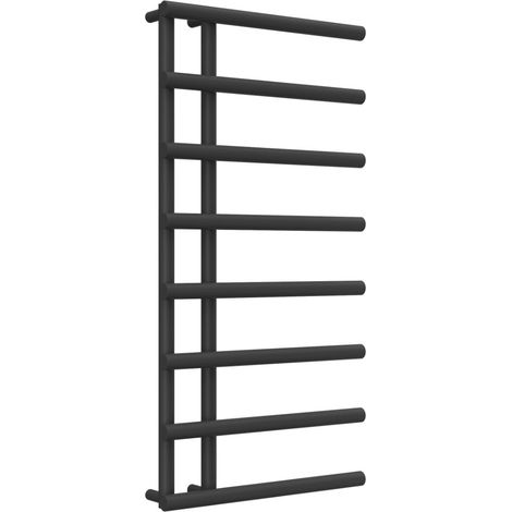 Reina Matera Heated Towel Rail 998mm H x 500mm W Black (1/3)