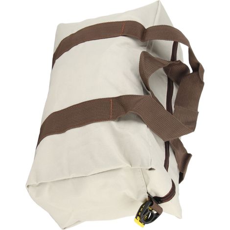 Weit zu öffnende, wasserdichte Werkzeugtasche mit hohem Fassungsvermögen, aus Canvas, grau, 16 Zoll (ca. 40 cm) (1/5)
