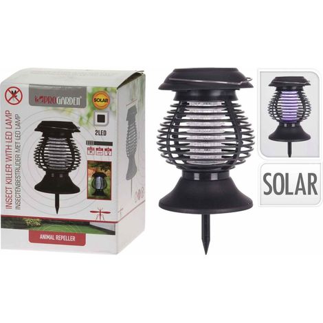 ZANZARIERA ELETTRICA SOLARE MOSQUITO KILLER 2 IN 1