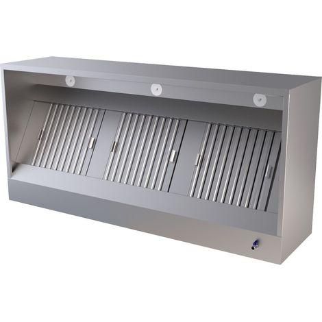 Hotte Murale Sans Moteur Profondeur 950 mm - L 1000 à 3000 mm - Combisteel - 7333.0630 (1/3)