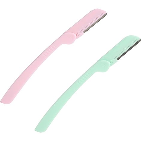Lot de 2 tondeuses à sourcils, épilateur facial pliable (1/5)
