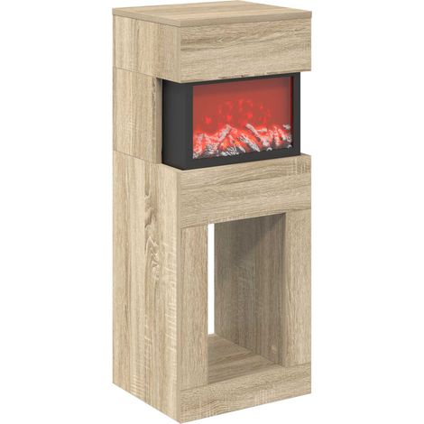 Caminetto elettrico Sonoma 35 x 30 x 86 cm Legno ingegnerizzato vidaXL (1/5)
