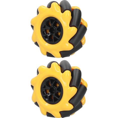 Lot de 2 roues mécanum omnidirectionnelles 60mm pour robot intelligent, pièces de rechange de voiture DIY, composants de jouet (1/5)