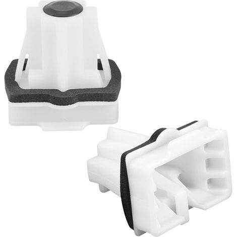 1 Set. Farbe: Weiß. Material: Kunststoff. Rücksitzschnalle, Rücksitzclip, Sitzbefestigung. (1/5)