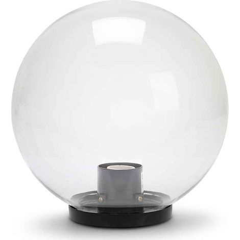 LÁMPARA ESFÉRICA EXTERIOR TRANSPARENTE Ø 250 mm