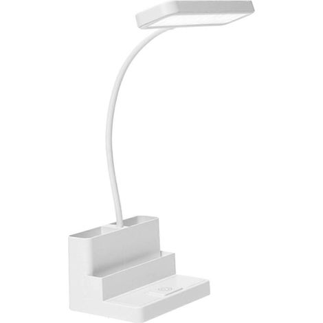 Touch-Klapp-Schreibtischlampe mit LED-Leselicht, augenschonend, batteriebetrieben, Nachttischlampe
