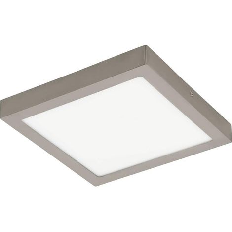 EGLO 33211 Spot LED en saillie Crosslink FUEVA-C nickel mat L : 30 cm l : 30 cm H : 4 cm dimmable 2700-6500K avec fonction Connect
