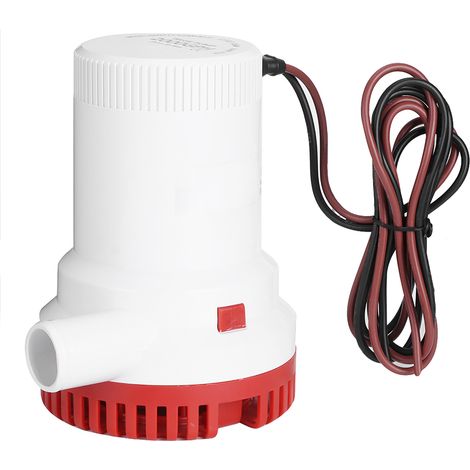 Pompe de Cale de Bateau, Pompe de Cale électrique 2000GPH de Décharge d'eau de Bateau Allumage Marin protégé 12V. (1/5)
