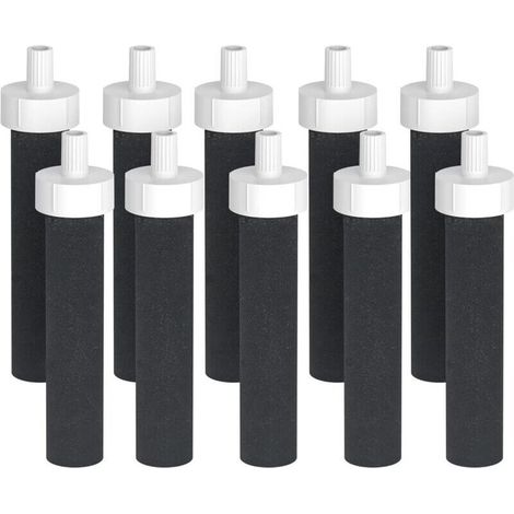 Lot de 10 filtres à eau de rechange Brita - Compatibles avec les filtres à eau Brita BB06 rigides, en acier inoxydable et pour le sport (1/4)