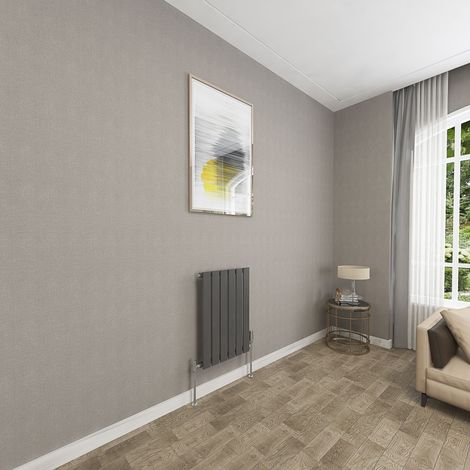 SKY Bathroom 600x408mm Anthracite Single Flat Panel Radiator Horizontal Central Heating Rad (1/5)