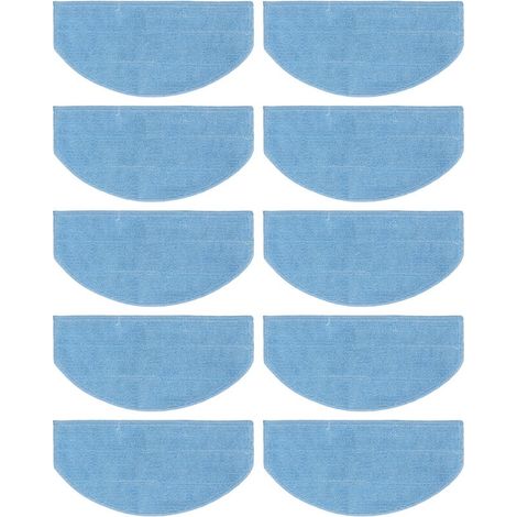 Lot de 10 lingettes de rechange pour aspirateur robot Tikom G8000 Pro Laresar Evol 3 (1/5)