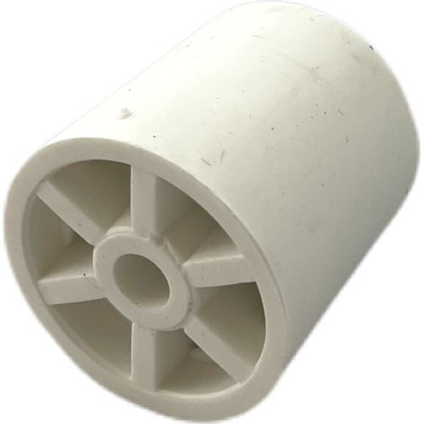 Lot de 2 butoirs de sol Elastom32 en élastomère (caoutchouc) blanc. Diamètre 30mm et hauteur 32mm. MADE IN FRANCE (1/3)