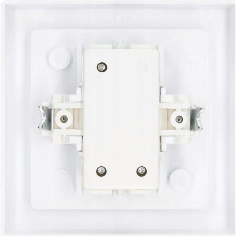Interrupteur simple pour lustre 7x7cm encastré blanc