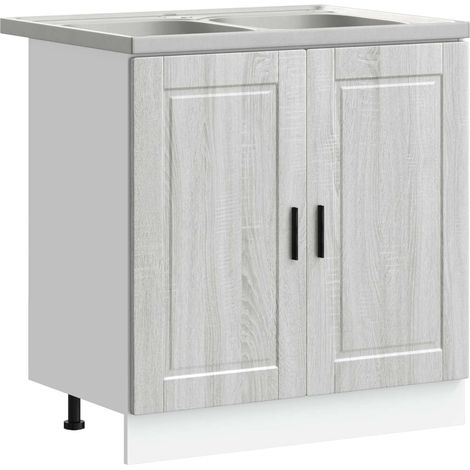 Maison Exclusive - Waschbecken-Unterschrank mit Tür Porto 2 pcs G