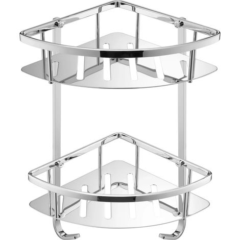 JTP Florence Corner Twin Basket - Chrome (1/2)